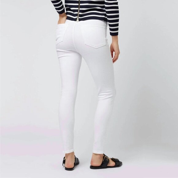 2/$30 Topshop Moto Jamie Jeans High Rise Skinny Cropped Stretch White W26 #9236 - Picture 6 of 12